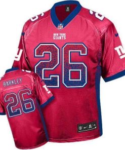 Nike Giants #26 Saquon Barkley Red Alternate Men's Stitched NFL Elite Drift Fashion Jersey