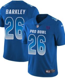 Nike Giants #26 Saquon Barkley Royal Men's Stitched NFL Limited NFC 2019 Pro Bowl Jersey