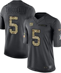 Nike Giants #5 Kayvon Thibodeaux Black Men's Stitched NFL Limited 2016 Salute To Service Jersey
