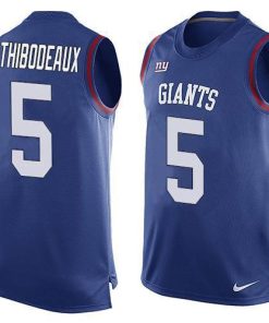 Nike Giants #5 Kayvon Thibodeaux Royal Blue Team Color Men's Stitched NFL Limited Tank Top Jersey