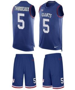 Nike Giants #5 Kayvon Thibodeaux Royal Blue Team Color Men's Stitched NFL Limited Tank Top Suit Jersey