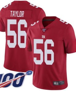 Nike Giants #56 Lawrence Taylor Red Men's Stitched NFL Limited Inverted Legend 100th Season Jersey