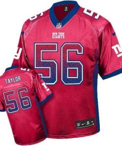 Nike Giants #56 Lawrence Taylor Red Alternate Men's Stitched NFL Elite Drift Fashion Jersey
