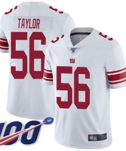 Nike Giants #56 Lawrence Taylor White Men's Stitched NFL 100th Season Vapor Limited Jersey