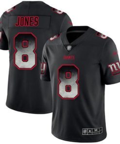 Nike Giants #8 Daniel Jones Black Men's Stitched NFL Vapor Untouchable Limited Smoke Fashion Jersey