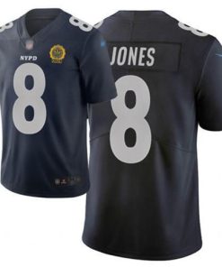 Nike Giants #8 Daniel Jones Navy Men's Stitched NFL Limited City Edition Jersey