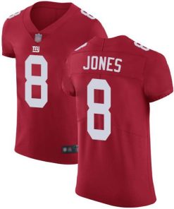 Nike Giants #8 Daniel Jones Red Alternate Men's Stitched NFL Vapor Untouchable Elite Jersey