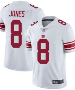 Nike Giants #8 Daniel Jones White Men's Stitched NFL Vapor Untouchable Limited Jersey