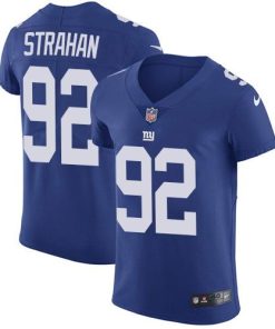 Nike Giants #92 Michael Strahan Royal Blue Team Color Men's Stitched NFL Vapor Untouchable Elite Jersey