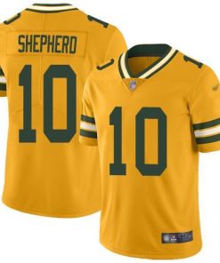 Nike Green Bay Packers #10 Darrius Shepherd Gold Men's Stitched NFL Limited Inverted Legend Jersey Men's