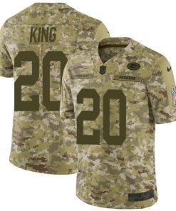 Nike Green Bay Packers #20 Kevin King Camo Men's Stitched NFL Limited 2018 Salute To Service Jersey Men's