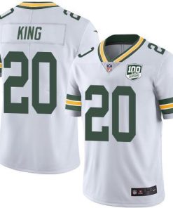 Nike Green Bay Packers #20 Kevin King White Men's 100th Season Stitched NFL Vapor Untouchable Limited Jersey Men's