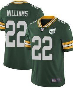 Nike Green Bay Packers #22 Dexter Williams Green Team Color Men's 100th Season Stitched NFL Vapor Untouchable Limited Jersey Men's