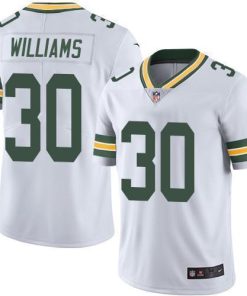 Nike Green Bay Packers #30 Jamaal Williams White Men's Stitched NFL Vapor Untouchable Limited Jersey Men's