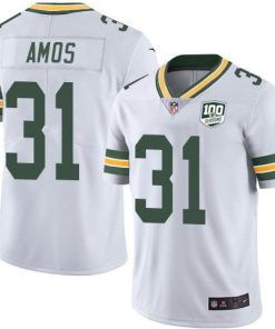 Nike Green Bay Packers #31 Adrian Amos White Men's 100th Season Stitched NFL Vapor Untouchable Limited Jersey Men's
