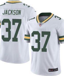 Nike Green Bay Packers #37 Josh Jackson White Men's Stitched NFL Vapor Untouchable Limited Jersey Men's