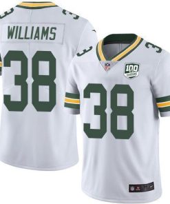Nike Green Bay Packers #38 Tramon Williams White Men's 100th Season Stitched NFL Vapor Untouchable Limited Jersey Men's