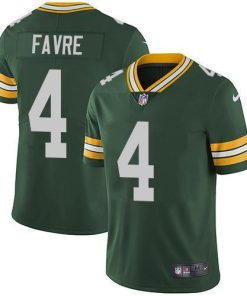 Nike Green Bay Packers #4 Brett Favre Green Team Color Men's Stitched NFL Vapor Untouchable Limited Jersey Men's