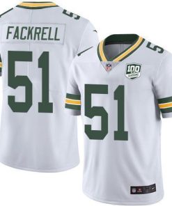Nike Green Bay Packers #51 Kyler Fackrell White Men's 100th Season Stitched NFL Vapor Untouchable Limited Jersey Men's