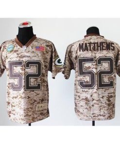 Nike Green Bay Packers #52 Clay Matthews Camo Men's Stitched NFL New Elite USMC Jersey Men's