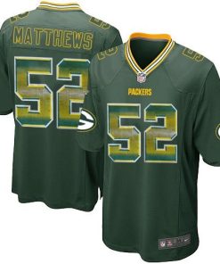 Nike Green Bay Packers #52 Clay Matthews Green Team Color Men's Stitched NFL Limited Strobe Jersey Men's
