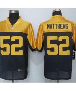 Nike Green Bay Packers #52 Clay Matthews Navy Blue Alternate Men's Stitched NFL New Limited Jersey Men's