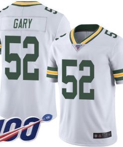 Nike Green Bay Packers #52 Rashan Gary White Men's Stitched NFL 100th Season Vapor Limited Jersey Men's