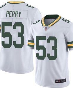 Nike Green Bay Packers #53 Nick Perry White Men's Stitched NFL Vapor Untouchable Limited Jersey Men's
