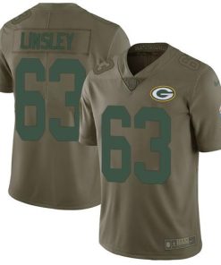 Nike Green Bay Packers #63 Corey Linsley Olive Men's Stitched NFL Limited 2017 Salute To Service Jersey Men's