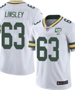 Nike Green Bay Packers #63 Corey Linsley White Men's 100th Season Stitched NFL Vapor Untouchable Limited Jersey Men's