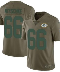 Nike Green Bay Packers #66 Ray Nitschke Olive Men's Stitched NFL Limited 2017 Salute To Service Jersey Men's