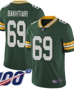 Nike Green Bay Packers #69 David Bakhtiari Green Team Color Men's Stitched NFL 100th Season Vapor Limited Jersey Men's