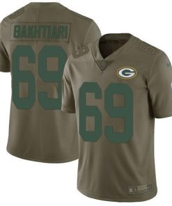 Nike Green Bay Packers #69 David Bakhtiari Olive Men's Stitched NFL Limited 2017 Salute To Service Jersey Men's