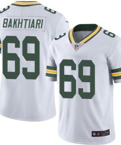Nike Green Bay Packers #69 David Bakhtiari White Men's Stitched NFL Vapor Untouchable Limited Jersey Men's
