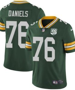Nike Green Bay Packers #76 Mike Daniels Green Team Color Men's 100th Season Stitched NFL Vapor Untouchable Limited Jersey Men's