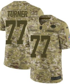 Nike Green Bay Packers #77 Billy Turner Camo Men's Stitched NFL Limited 2018 Salute To Service Jersey Men's