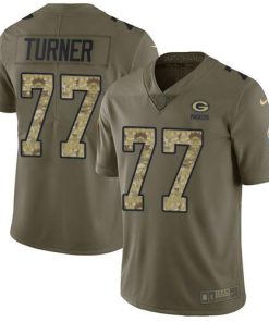 Nike Green Bay Packers #77 Billy Turner Olive/Camo Men's Stitched NFL Limited 2017 Salute To Service Jersey Men's