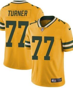 Nike Green Bay Packers #77 Billy Turner Yellow Men's Stitched NFL Limited Rush Jersey Men's