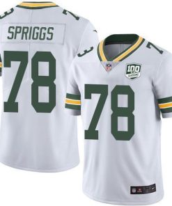 Nike Green Bay Packers #78 Jason Spriggs White Men's 100th Season Stitched NFL Vapor Untouchable Limited Jersey Men's