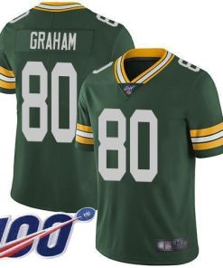 Nike Green Bay Packers #80 Jimmy Graham Green Team Color Men's Stitched NFL 100th Season Vapor Limited Jersey Men's