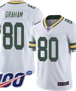 Nike Green Bay Packers #80 Jimmy Graham White Men's Stitched NFL 100th Season Vapor Limited Jersey Men's