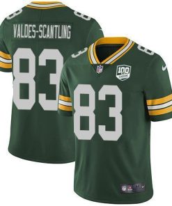 Nike Green Bay Packers #83 Marquez Valdes-Scantling Green Team Color Men's 100th Season Stitched NFL Vapor Untouchable Limited Jersey Men's