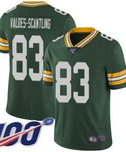 Nike Green Bay Packers #83 Marquez Valdes-Scantling Green Team Color Men's Stitched NFL 100th Season Vapor Limited Jersey Men's