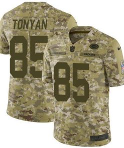 Nike Green Bay Packers #85 Robert Tonyan Camo Men's Stitched NFL Limited 2018 Salute To Service Jersey Men's
