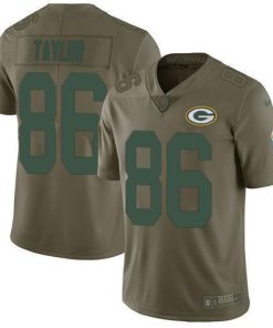 Nike Green Bay Packers #86 Malik Taylor Olive Men's Stitched NFL Limited 2017 Salute To Service Jersey Men's