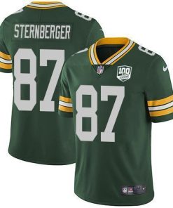 Nike Green Bay Packers #87 Jace Sternberger Green Team Color Men's 100th Season Stitched NFL Vapor Untouchable Limited Jersey Men's