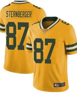 Nike Green Bay Packers #87 Jace Sternberger Yellow Men's Stitched NFL Limited Rush Jersey Men's