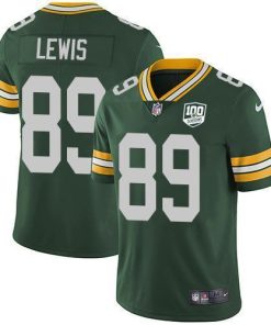 Nike Green Bay Packers #89 Marcedes Lewis Green Team Color Men's 100th Season Stitched NFL Vapor Untouchable Limited Jersey Men's