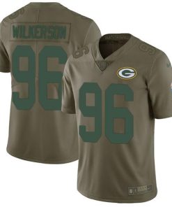 Nike Green Bay Packers #96 Muhammad Wilkerson Olive Men's Stitched NFL Limited 2017 Salute To Service Jersey Men's