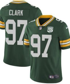 Nike Green Bay Packers #97 Kenny Clark Green Team Color Men's 100th Season Stitched NFL Vapor Untouchable Limited Jersey Men's